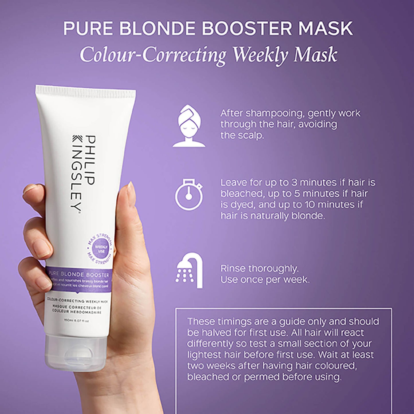PURE BLONDE BOOSTER Colour-Correcting Weekly Mask
